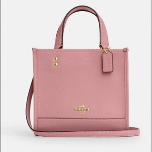 COACH DEMPSEY TOTE 22 - TRUE PINK LEATHER (NEW WITH TAGS)